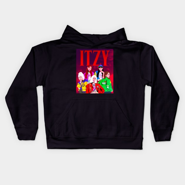 Itzy Skys The Limit Kids Hoodie by hansoloski